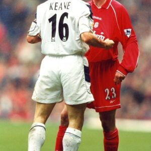 Jamie 'Having A Discussion' With Manchester United's Roy Keane (16x12)
