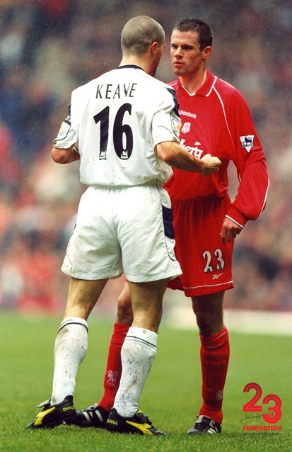 Jamie 'Having A Discussion' With Manchester United's Roy Keane (16x12)