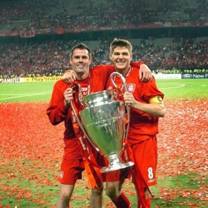 Showing off The Cup After The Champions League Final 2005 (16x12)