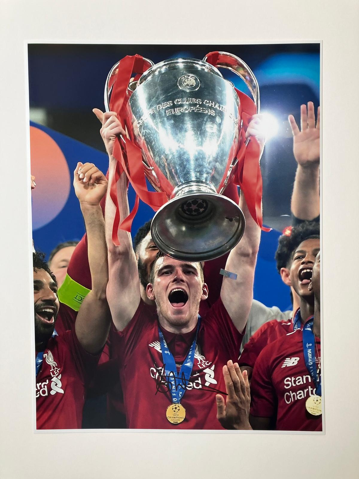 Andy Robertson Signed Champions League Print (16x12)