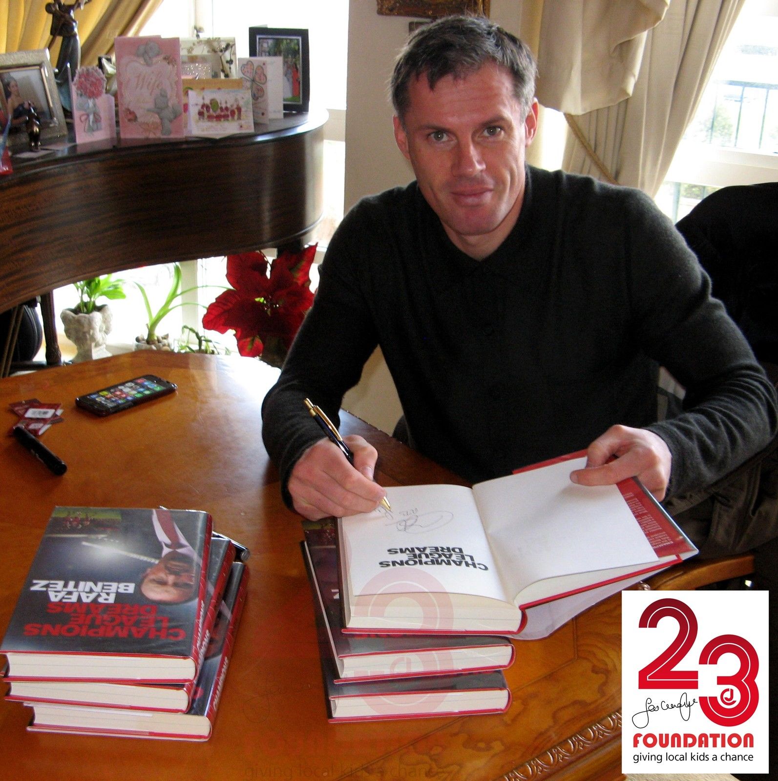 'Champions League Dreams' Book Signed By Jamie Carragher & Rafa Benitez