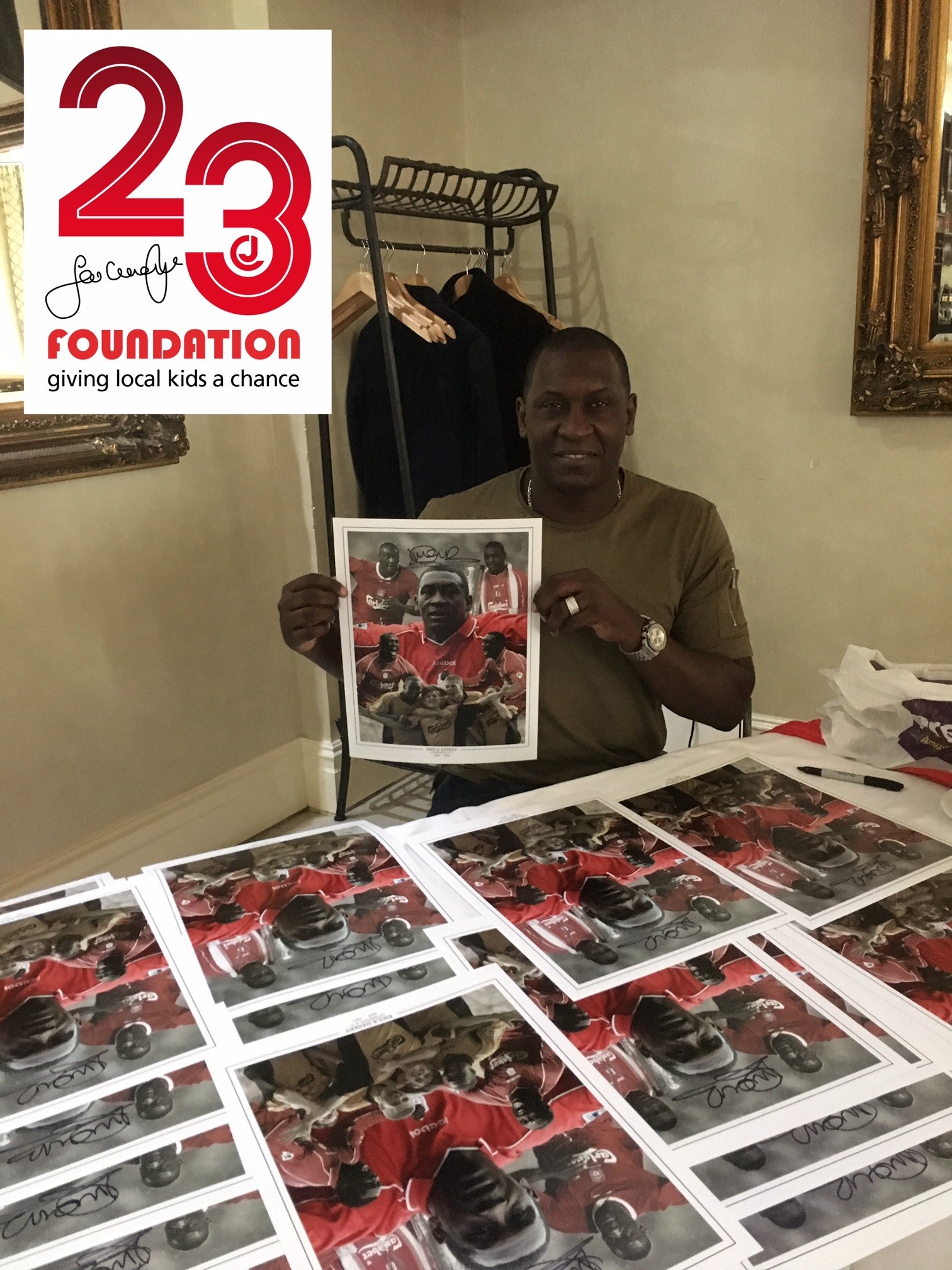 Emile Heskey Signed Montage Print