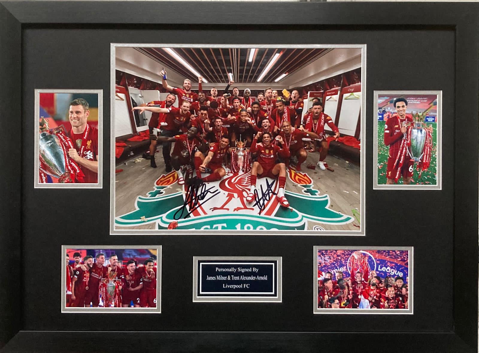 Premier League Champions Montage Signed by James Milner and Trent Alexander Arnold
