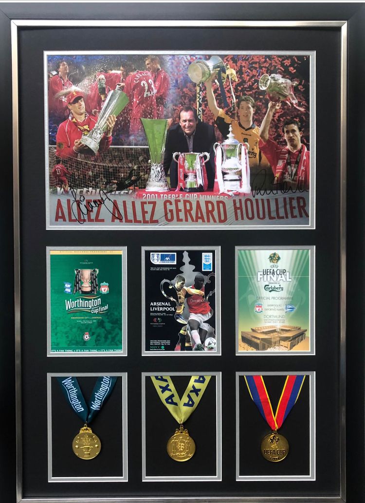 Treble Season Framed Presentation, Signed By Jamie And Robbie