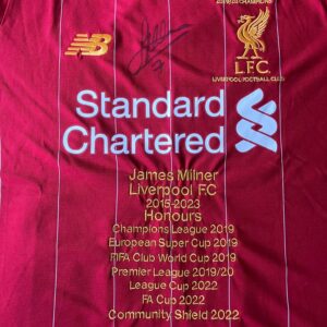 James Milner Signed Honours Shirt
