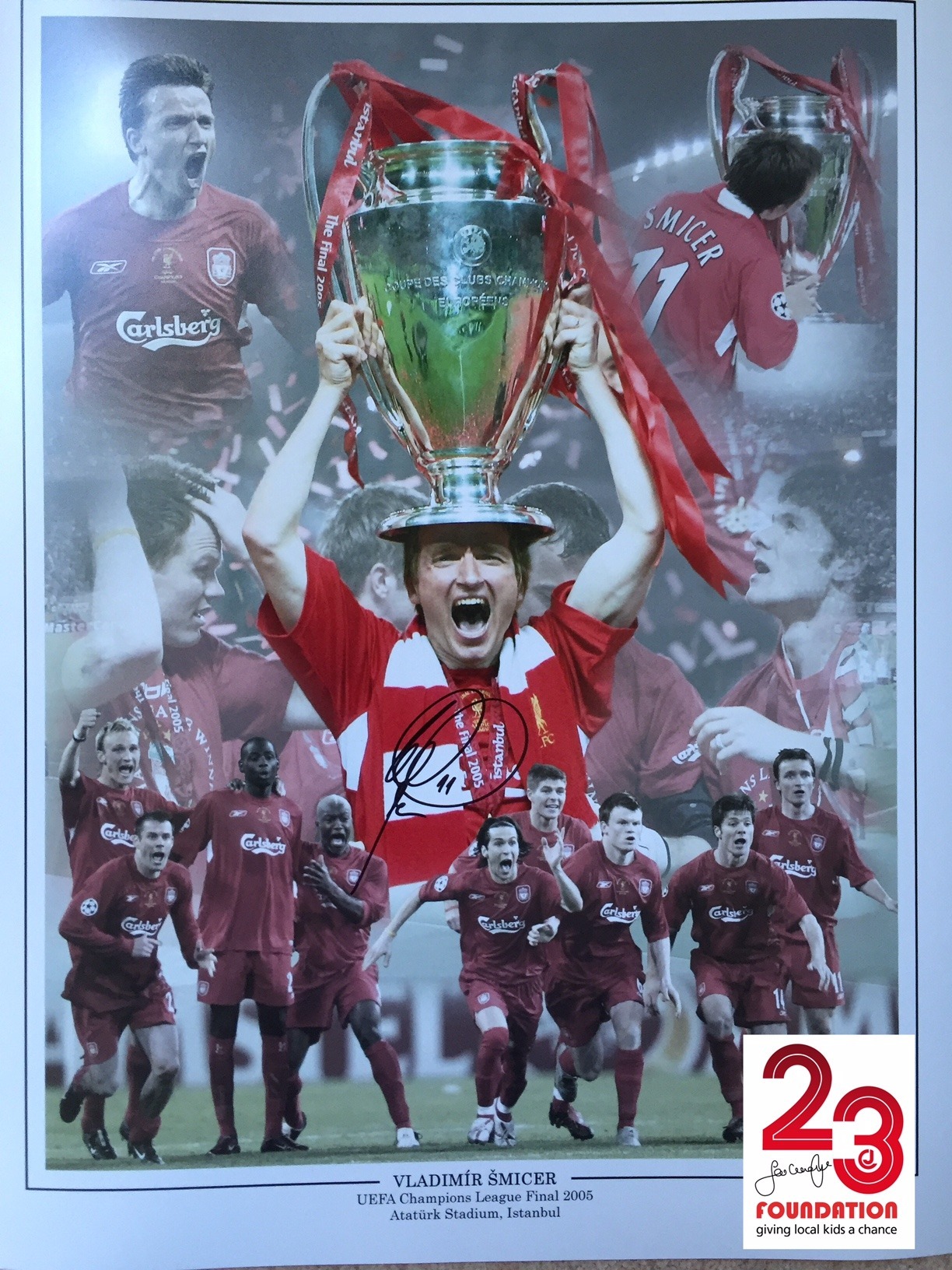Vladimir Smicer Signed Montage