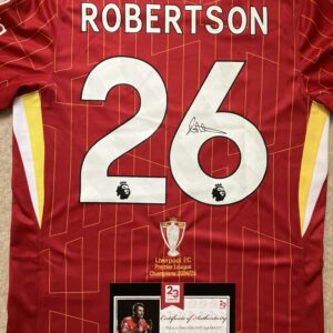 Andy Robertson Premier League Champions 2024/25 Signed shirt