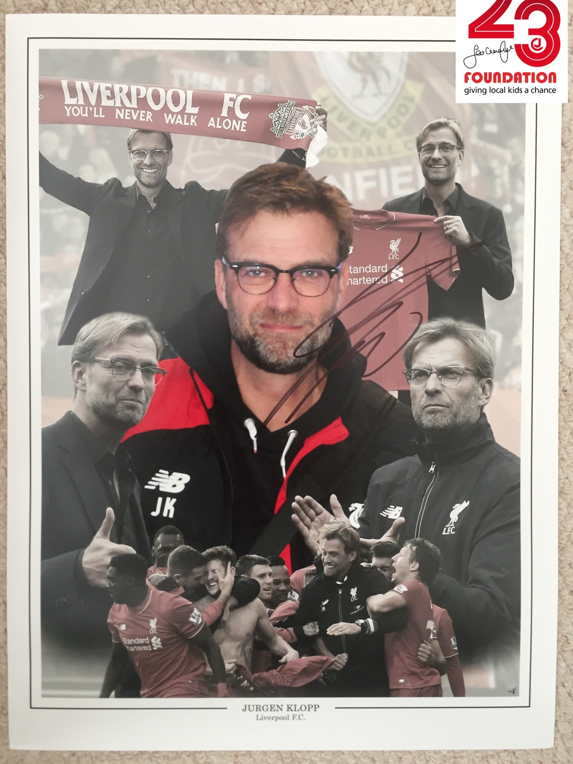 Jurgen Klopp Signed Montage Print