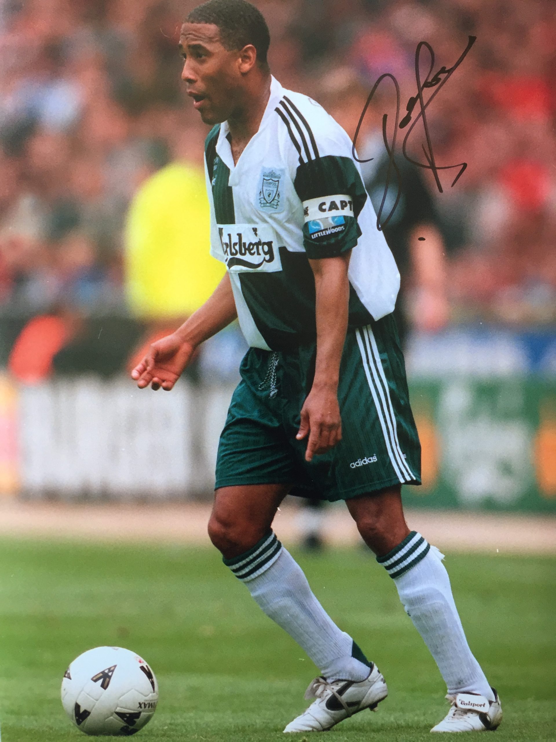 John Barnes Signed Liverpool FC Montage Print