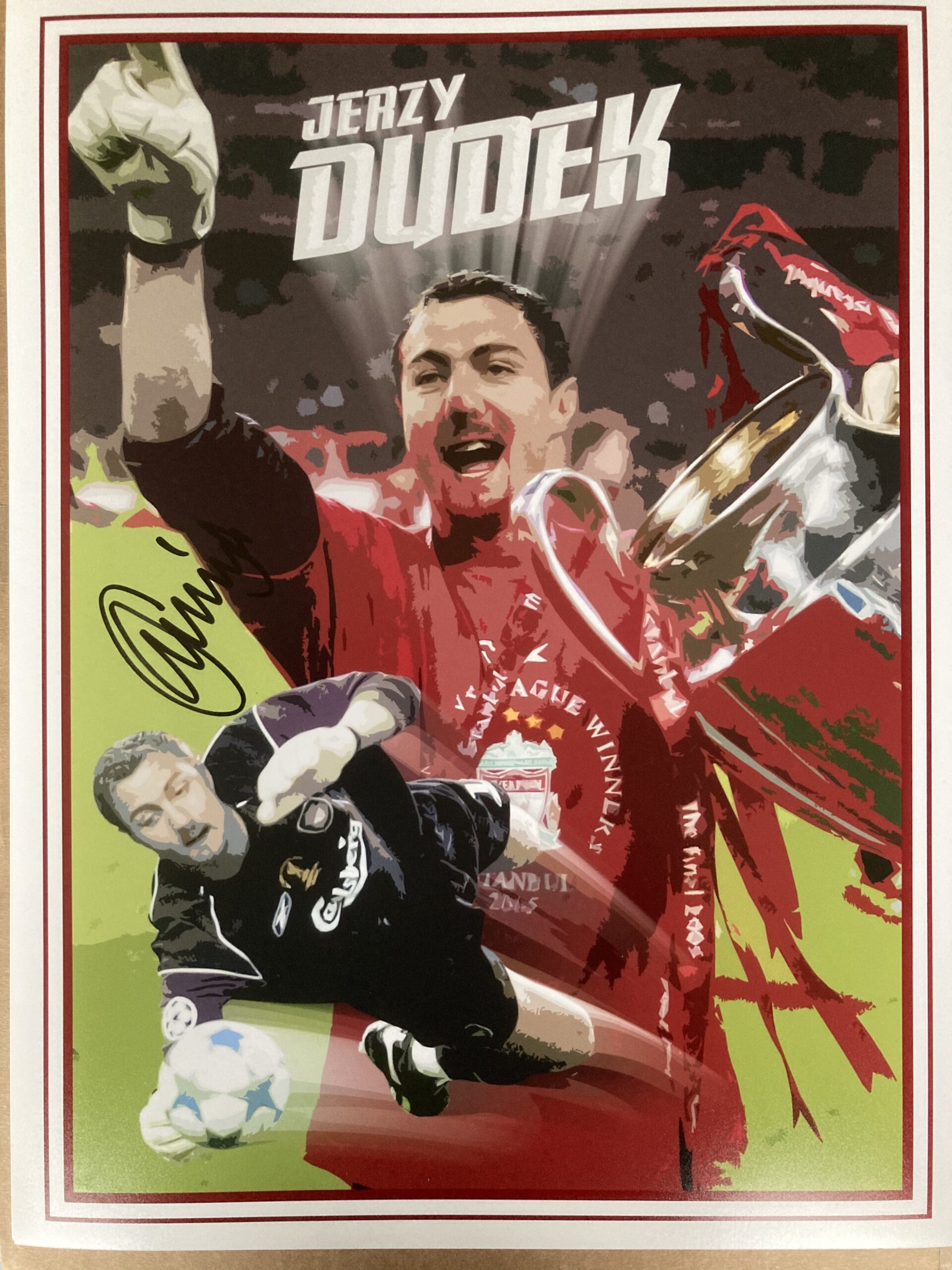 Jerzy Dudek Personally Signed Montage