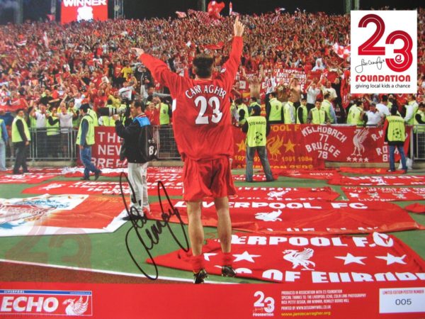 New Liverpool Limited Edition Jamie Carragher Signed Istanbul Print - Image 3