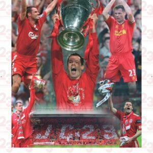 Jamie Carragher Signed Liverpool FC Montage (16x12)
