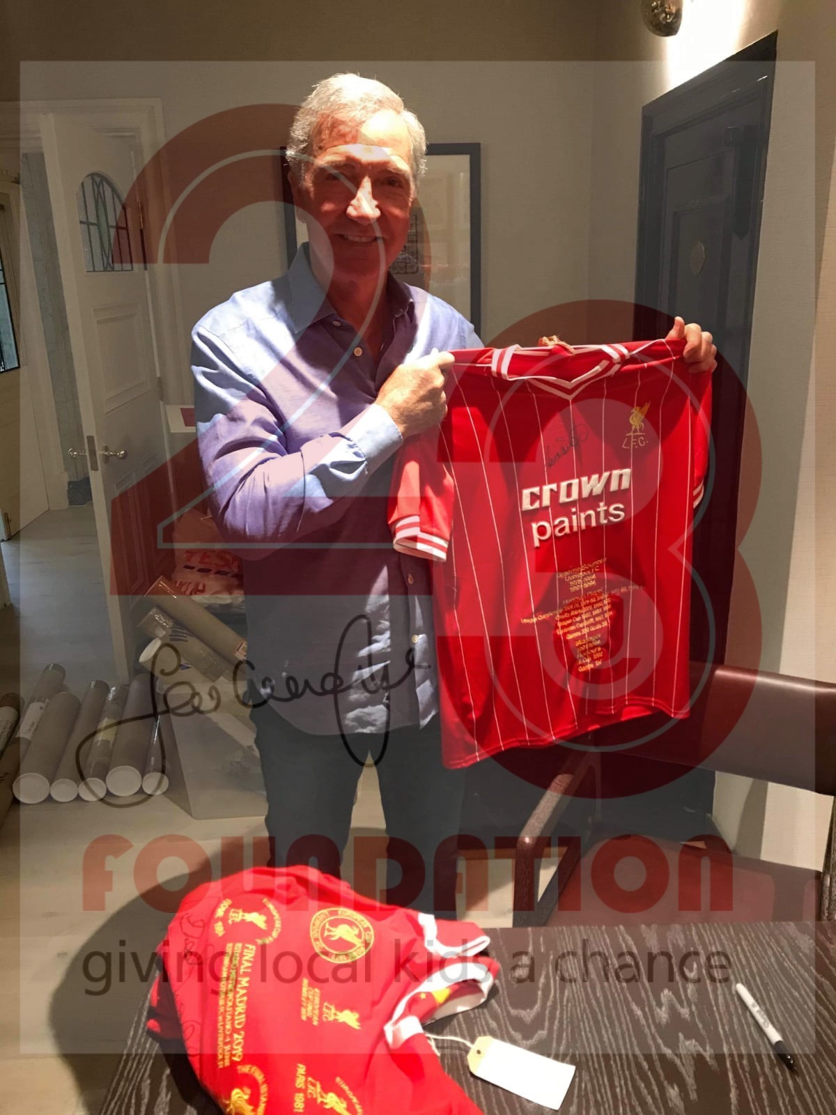 Graeme Souness Red Crown Paints Honours Shirt