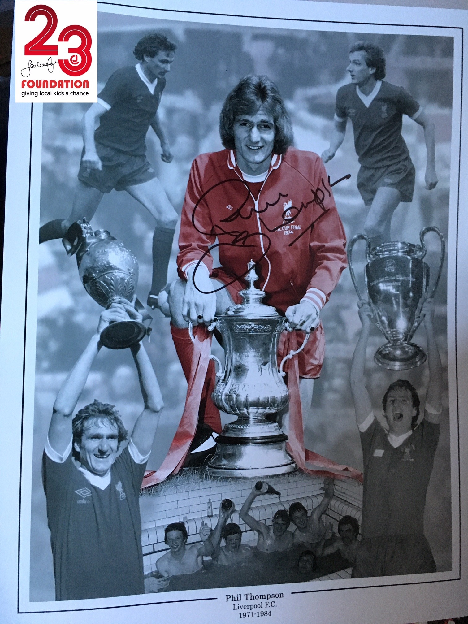 Phil Thompson Signed Montage
