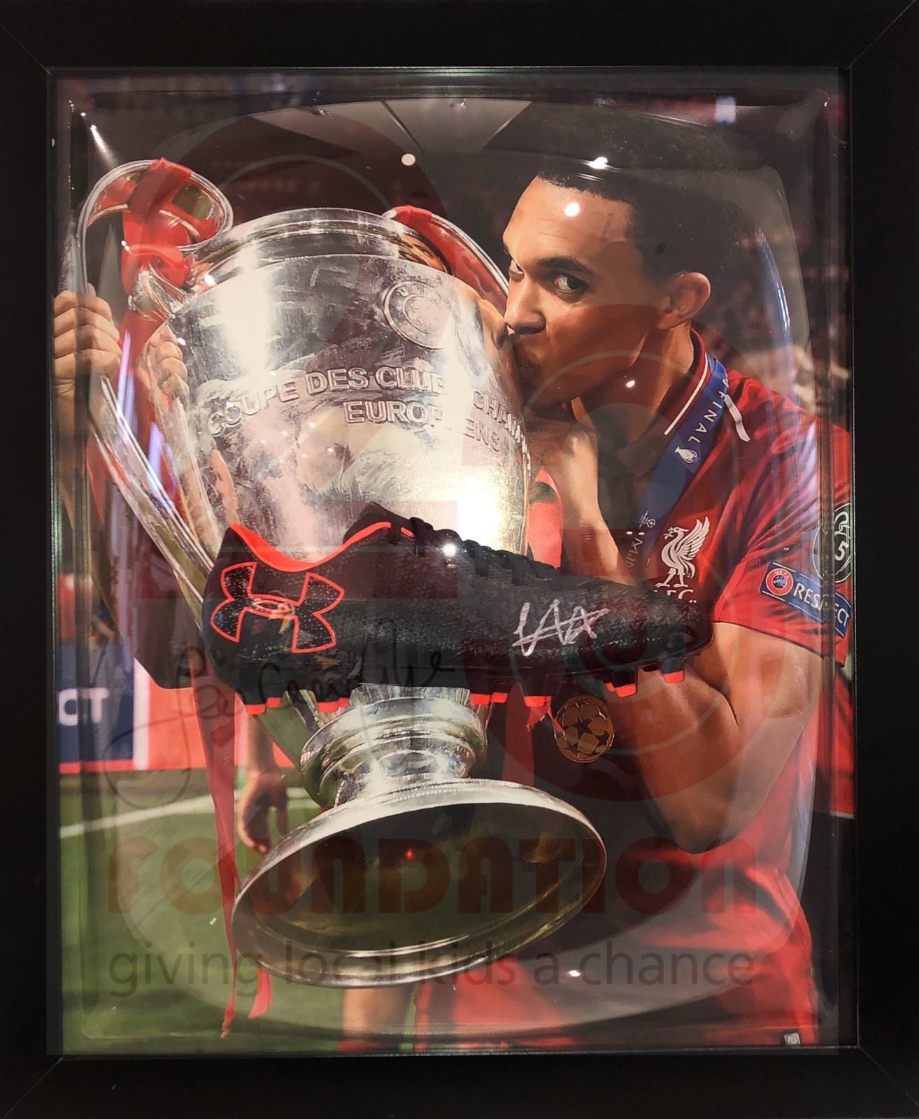 Trent Alexander Arnold Signed and Framed Boot