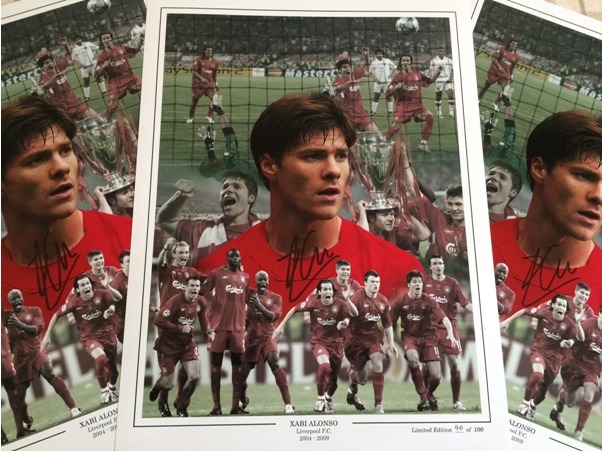 Xabi Alonso Signed Montage Print