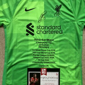 Adrian Signed Honours Shirt