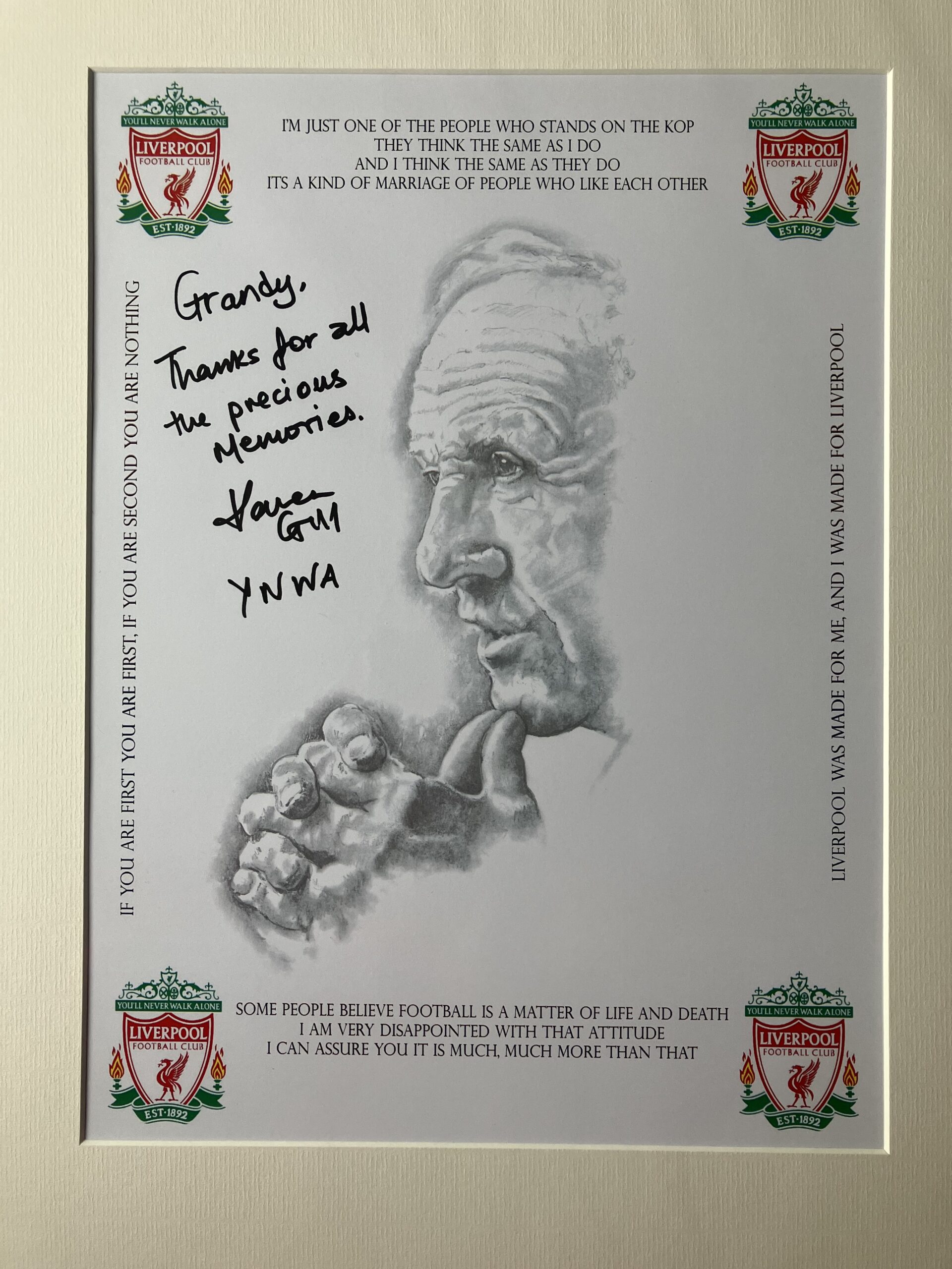 Bill Shankly Print (16x12)