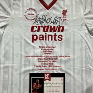Craig Johnston Signed Honours Shirt