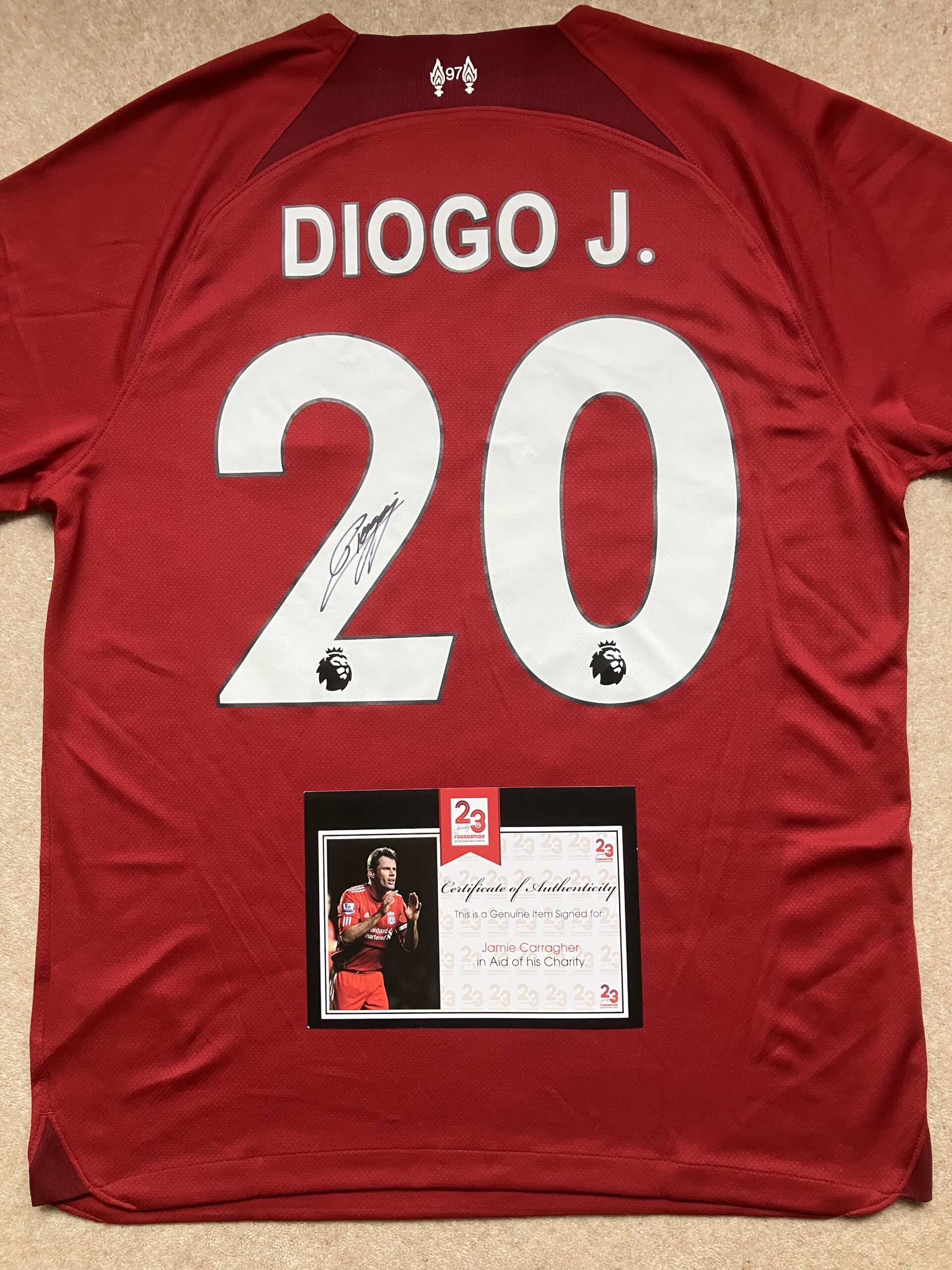 Diogo Jota Signed Shirt