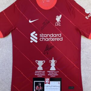 “Double Shirts” Signed by Jordan Henderson and James Milner