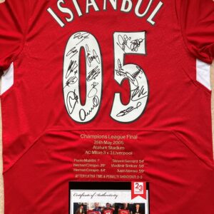 2005 Istanbul Shirt Signed By The Whole Squad