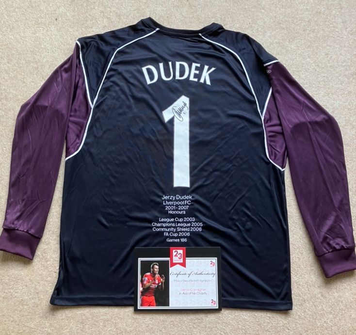 Jerzy Dudek Signed Honours Shirt