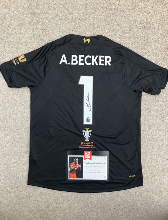 Allison Becker Premier League Champions Shirt