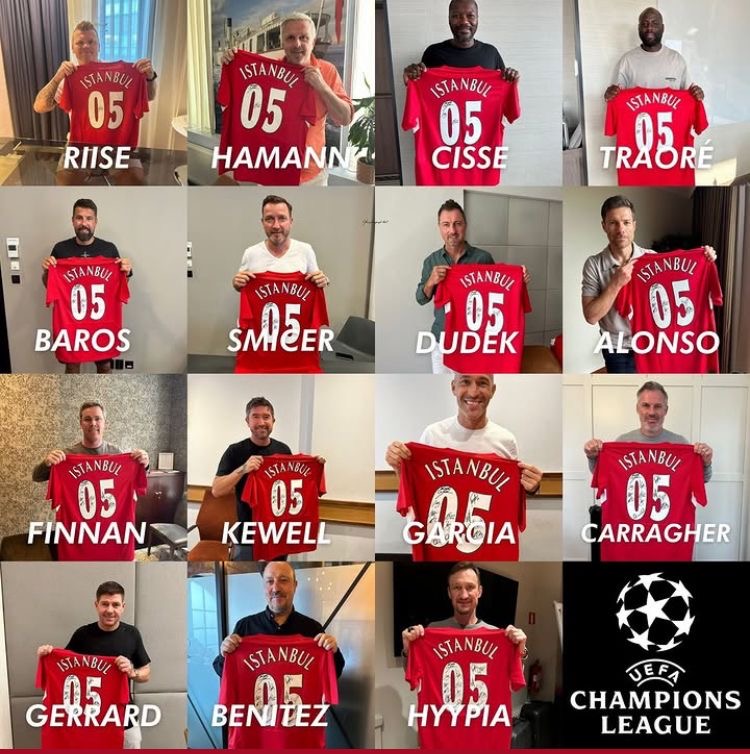 2005 Istanbul Shirt Signed By The Whole Squad - Image 2