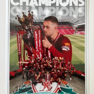 Jordan Henderson Personally Signed Print (16x12)