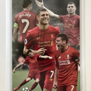 James Milner Signed Print (16x12)