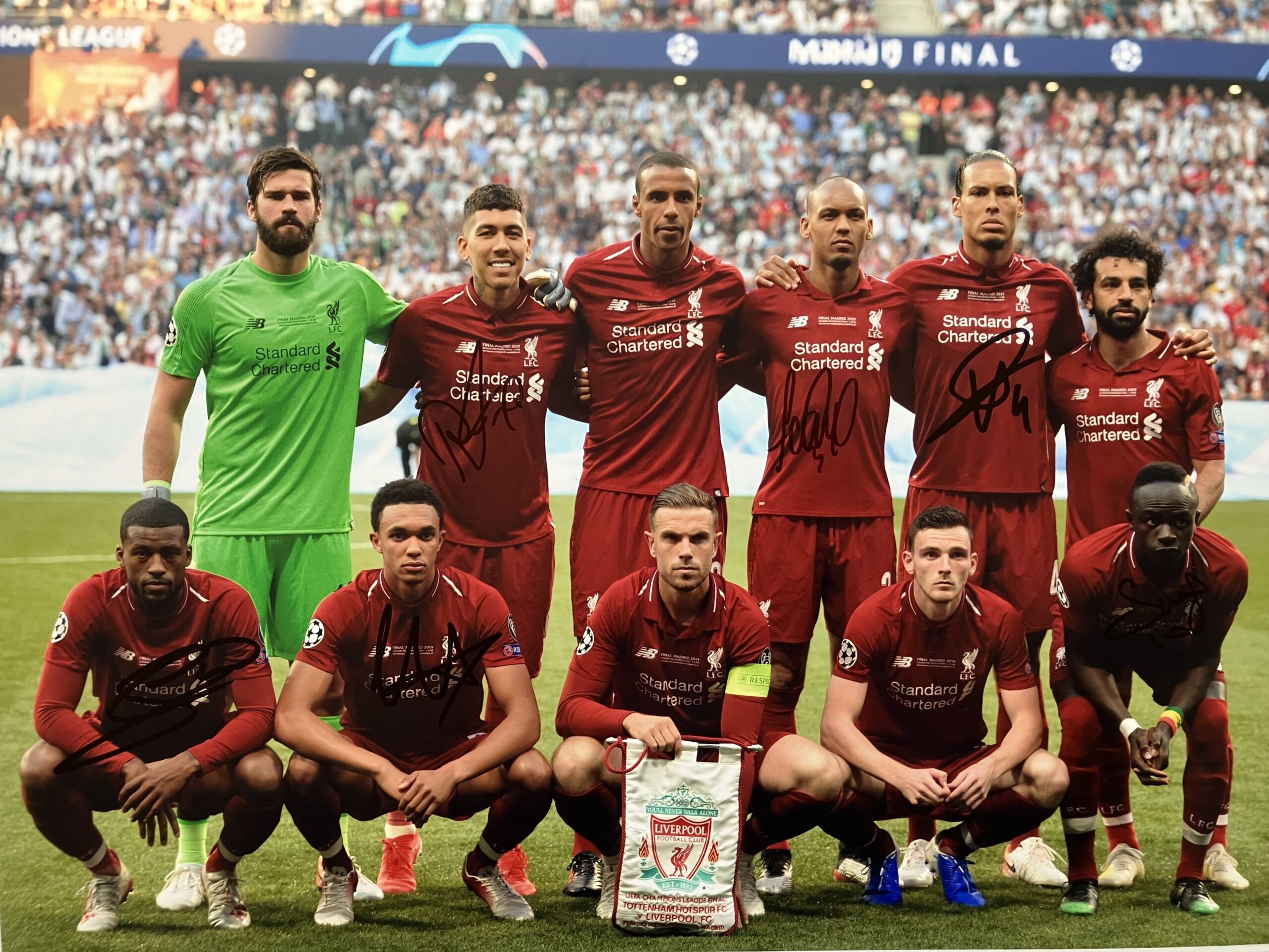 Multi Signed Champions League Final (16"x12")