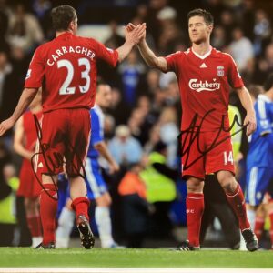 Jamie and Xabi Signed Rare Picture (16x12 inches)