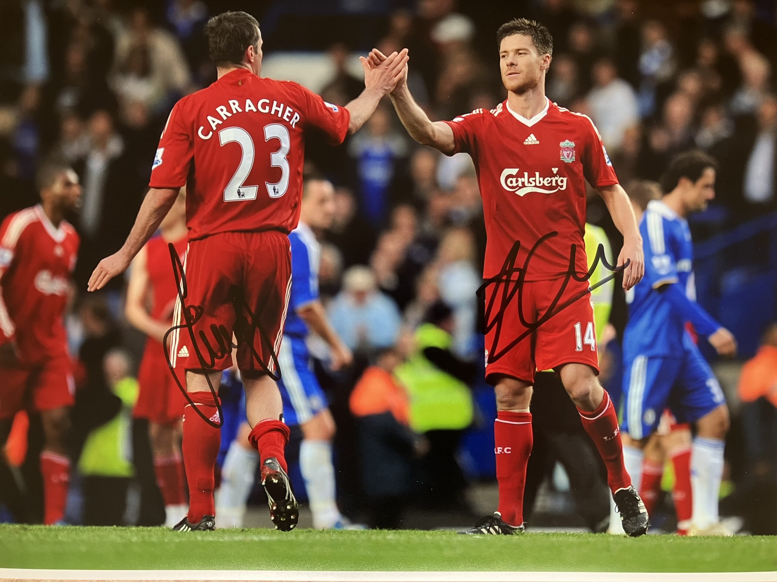 Jamie and Xabi Signed Rare Picture (16x12 inches)